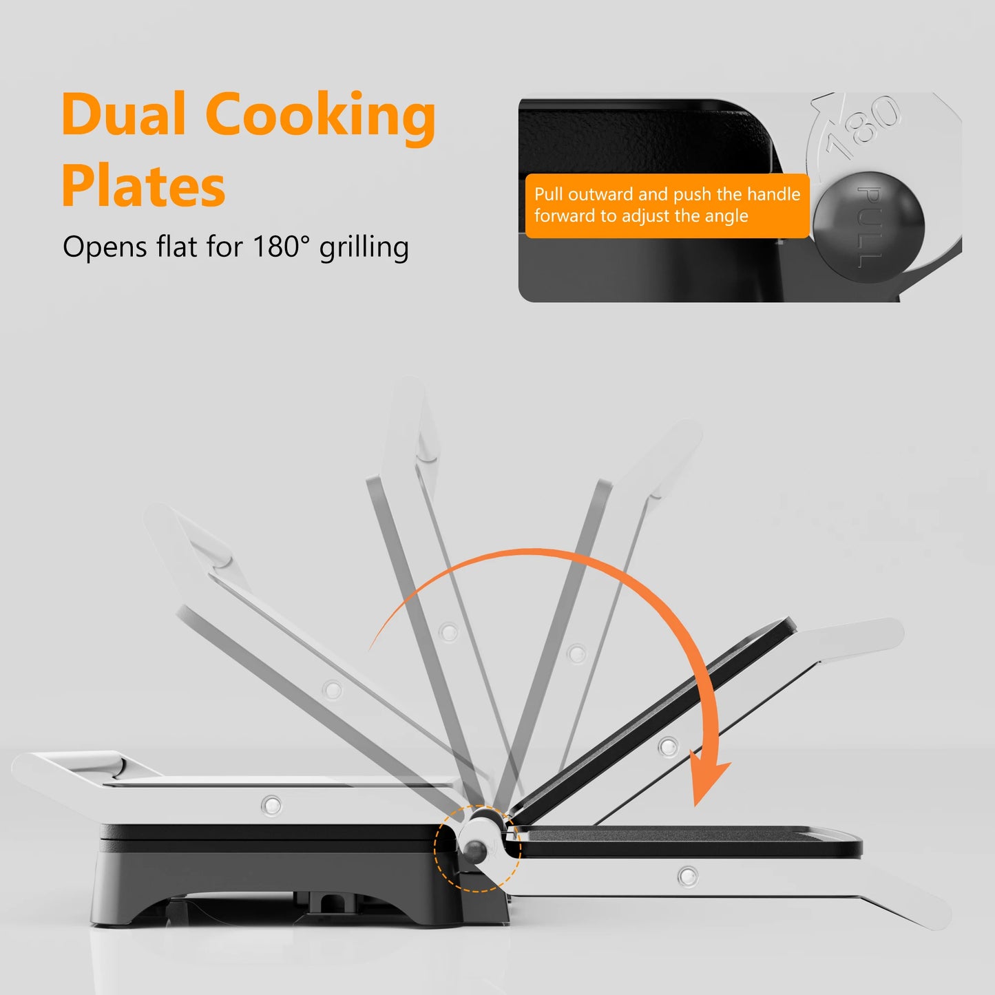 CACHOO Panini Press Grill Indoor Sandwich Maker Nonstick