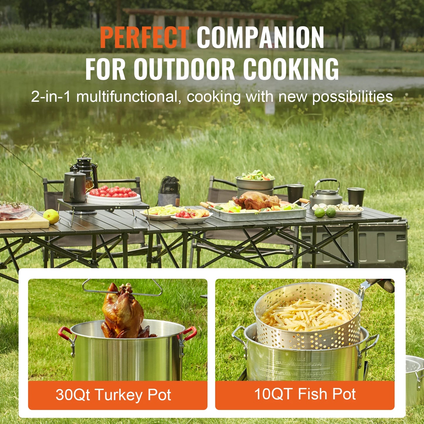 SucceBuy Propane Turkey Fryer Burner Complete Kit Outdoor