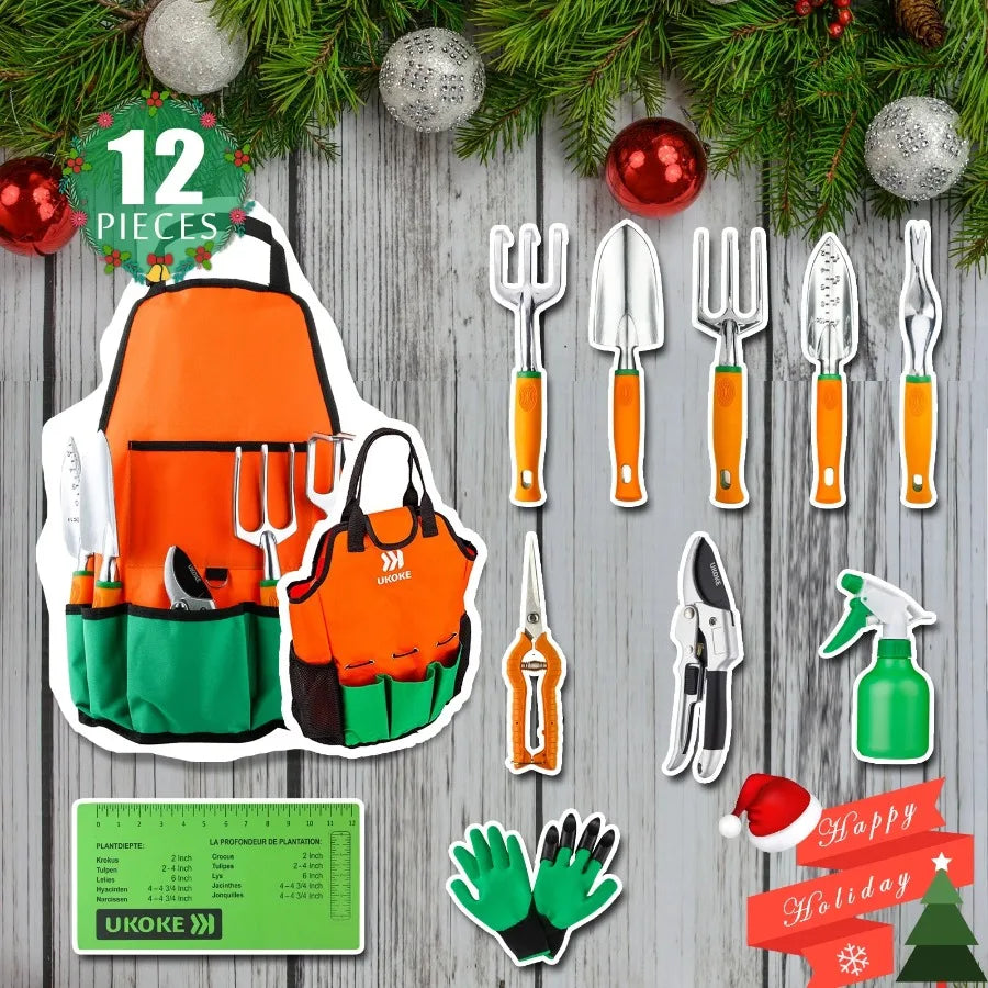 Hign Concerned Aluminum Garden Tool Set Apron With Pocket