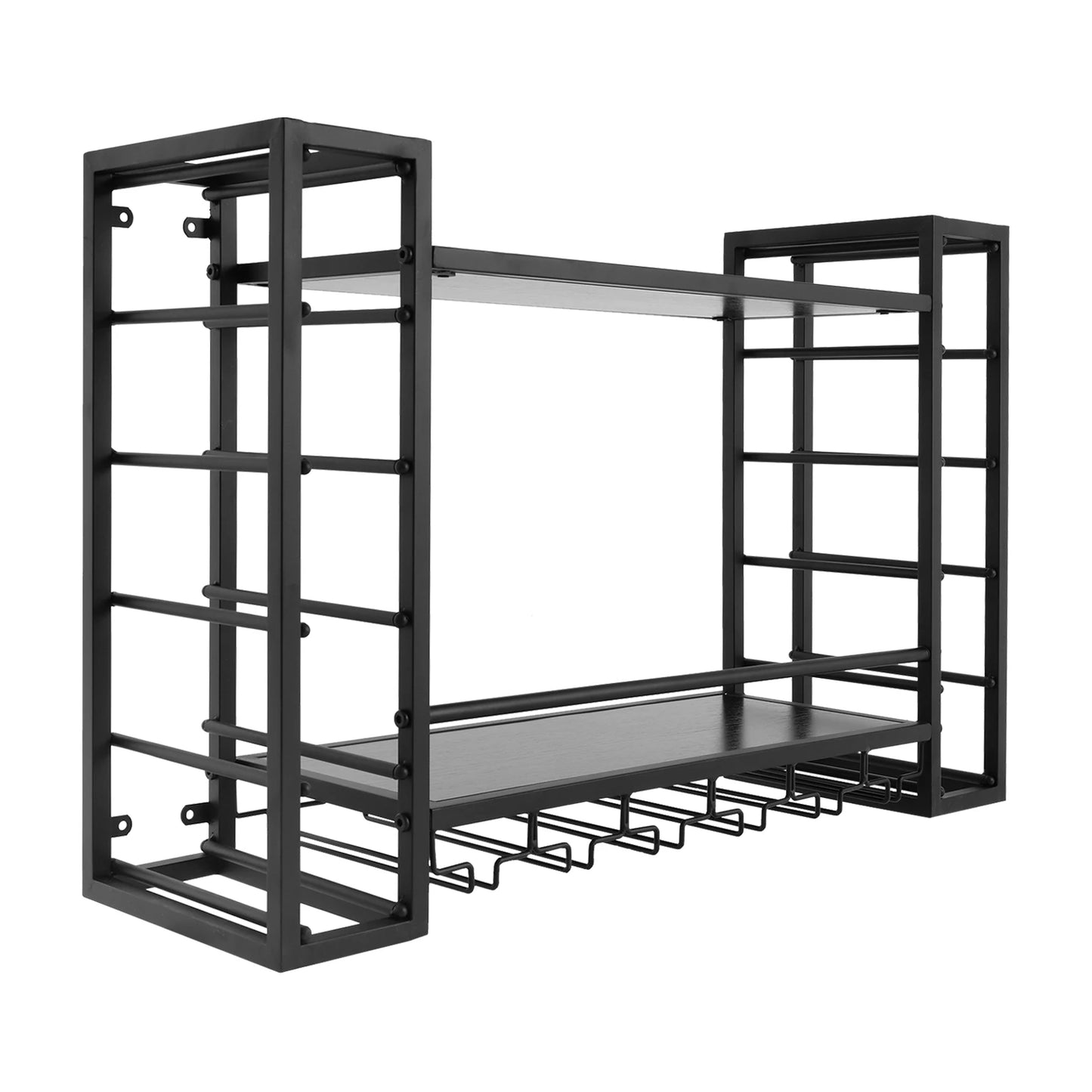 White/Black/Gold Wall Mounted Wine Rack Wine Storage Display Shelf Hanging Wall Bar Shelf