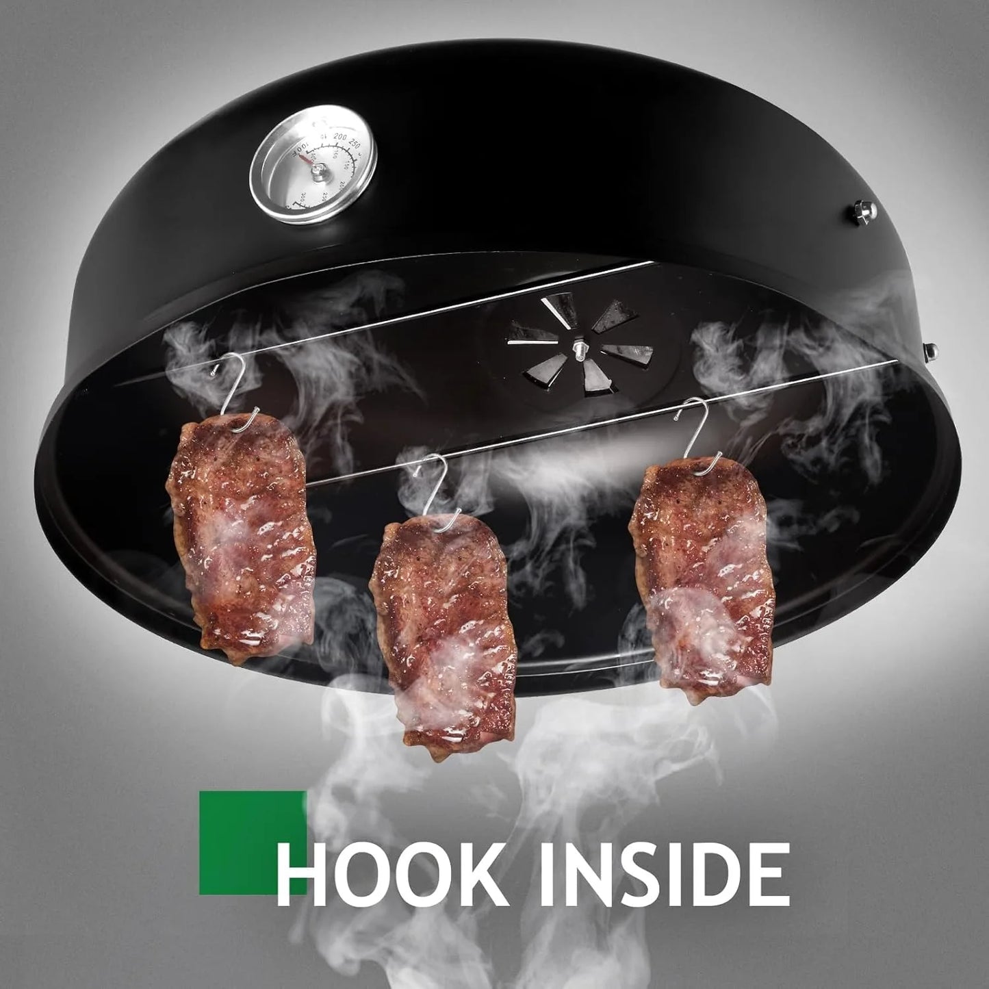 Hign Concerned Vertical Steel Charcoal Smoker Grill Cooker