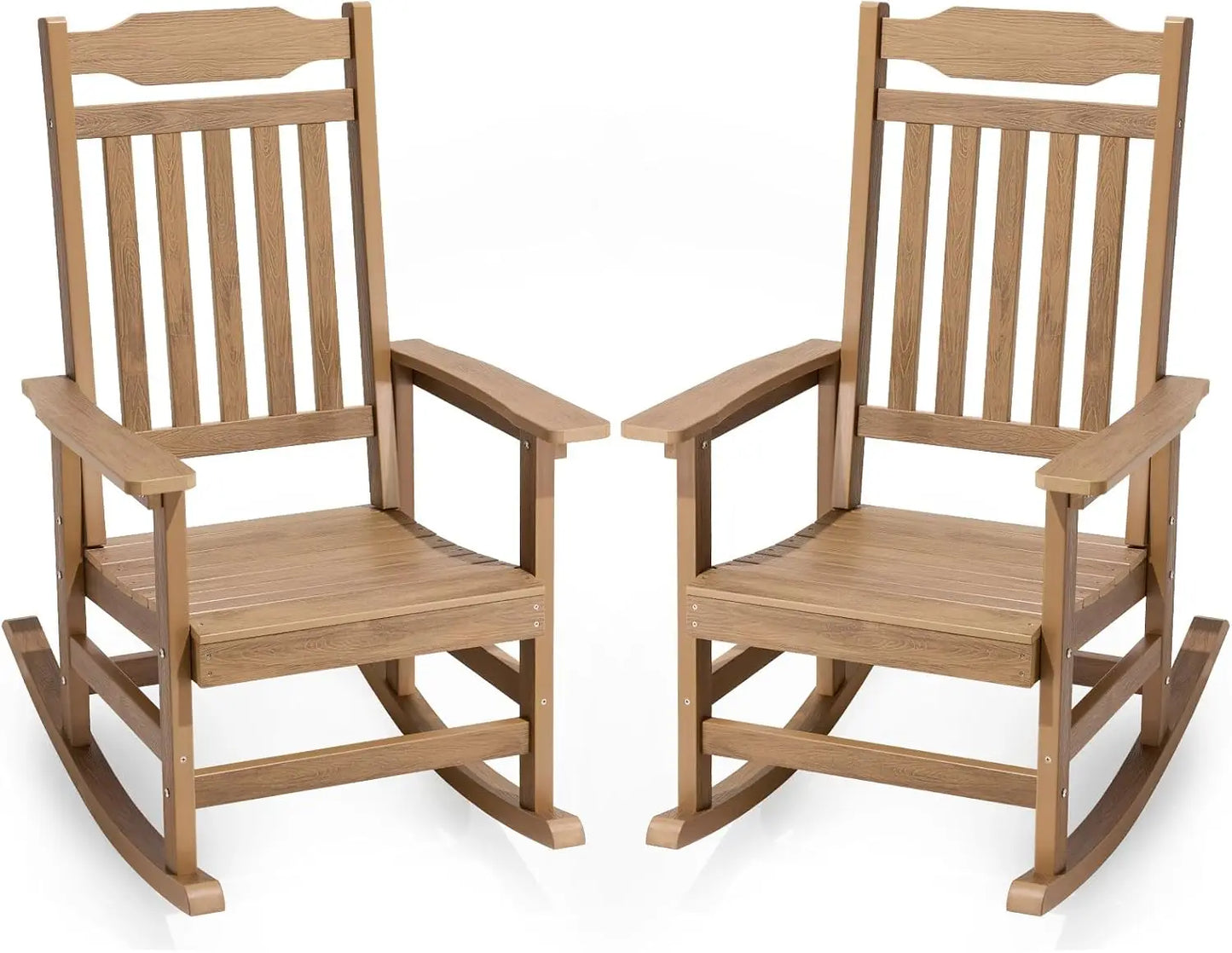 XMSJH Outdoor Poly Rocking Chair Porch Furniture Set