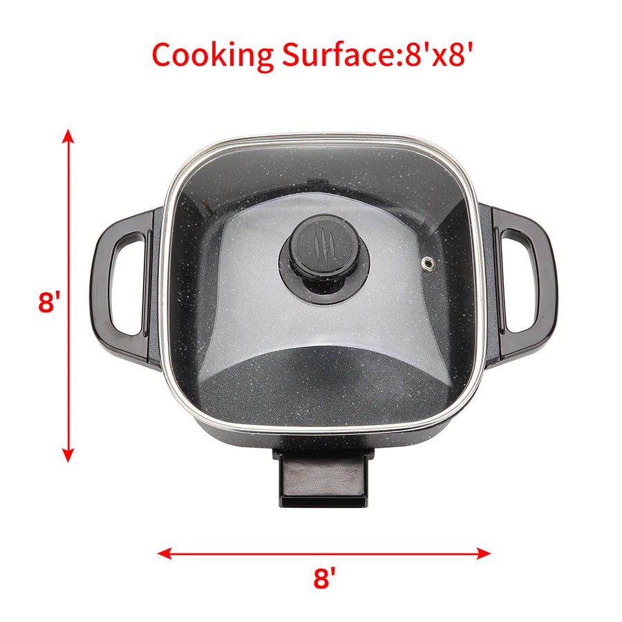 Hign-Concerned Electric Frying Pan Nonstick Hot Pot