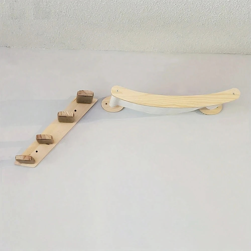 PETRAVELCN Cat Hammock Stairway Wall Mounted Climbing Shelf