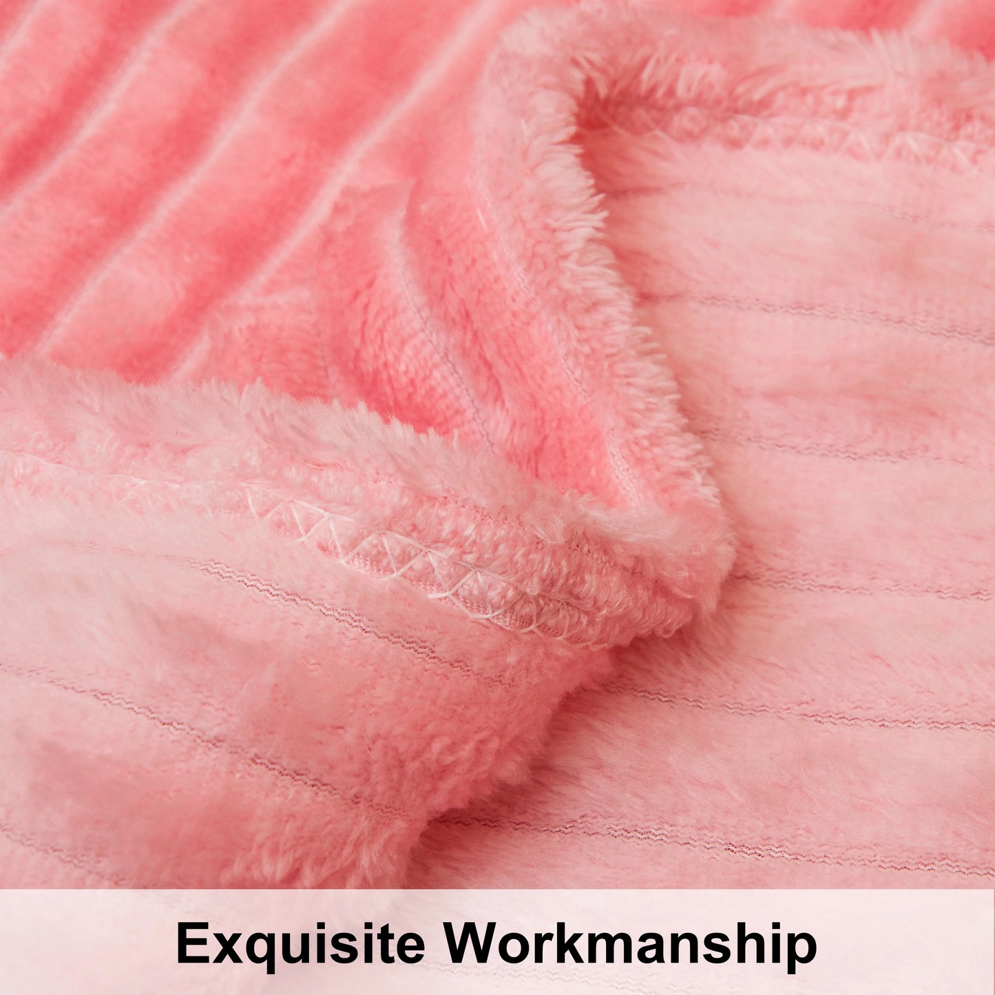 Ntbay Plush Flannel Fleece Blanket, Soft Lightweight Fuzzy Luxury Bed Blanket for Couch Sofa Bed