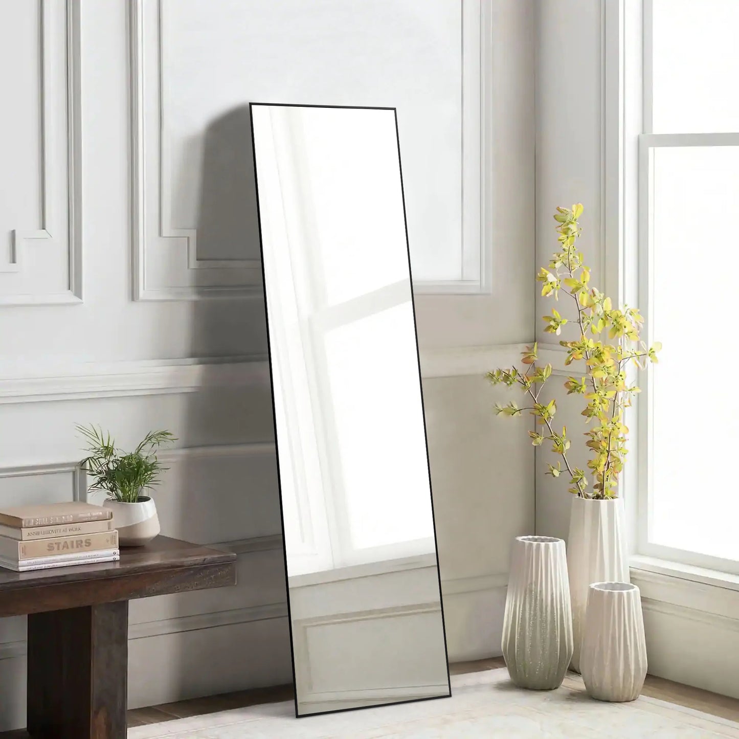 JHK Full Body Wall Mirror Aluminum Alloy Frame For Bathroom