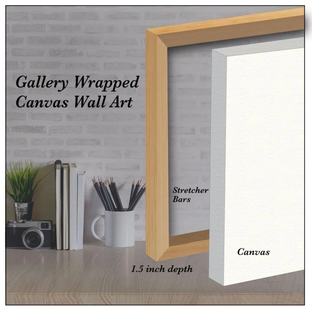 Coastal Themed Gallery Wrapped Canvas Wall Art 16x16 High Quality Home Decor Ready to Hang