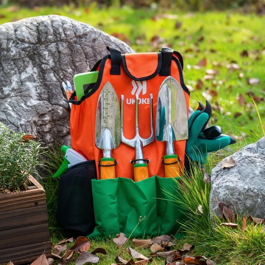Hign Concerned Aluminum Garden Tool Set Apron With Pocket
