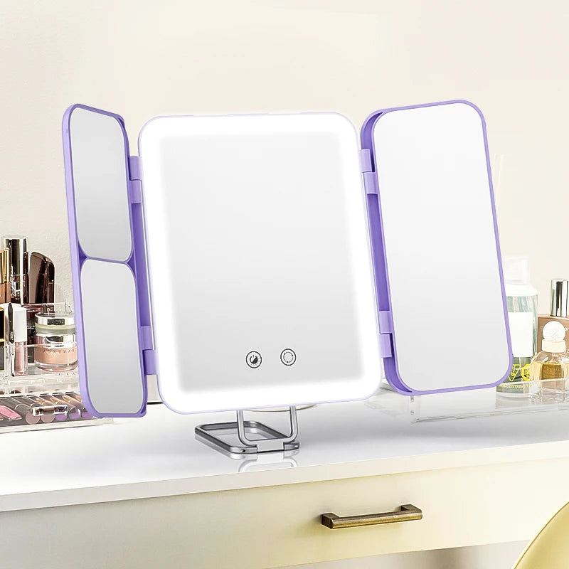 SEJOY Makeup Mirror LED Lights Adjustable, Rechargeable,for Dorm Dressing Fill light Smart Complementary Makeup Mirror