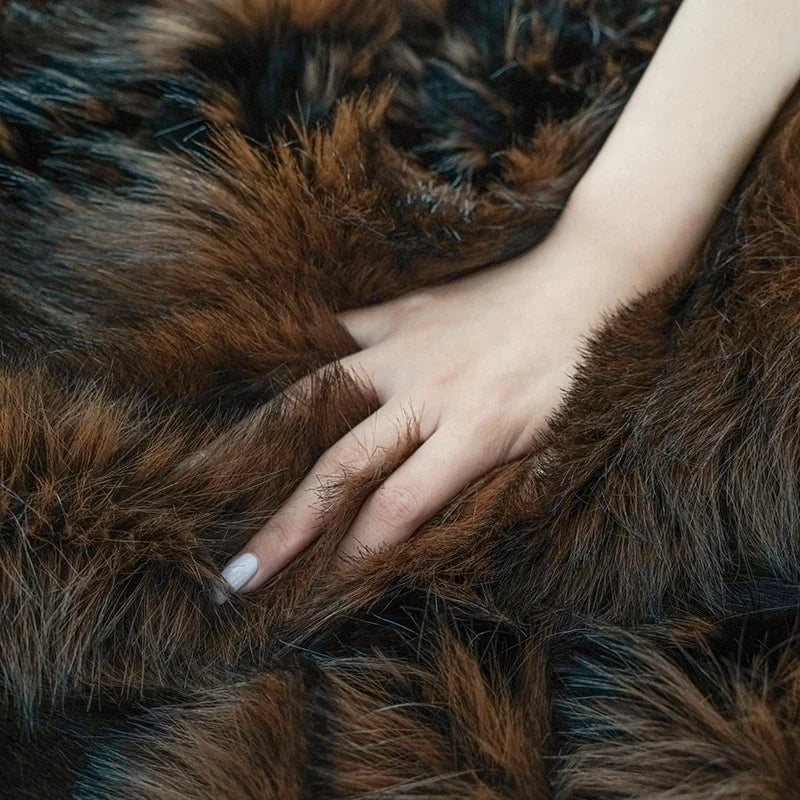 B3 Luxury Faux  Fur Winter Warm Blanket for Bed High-end Faux Mink Velvet Sofa Blanket Comfortable Sofa Blanket Throw