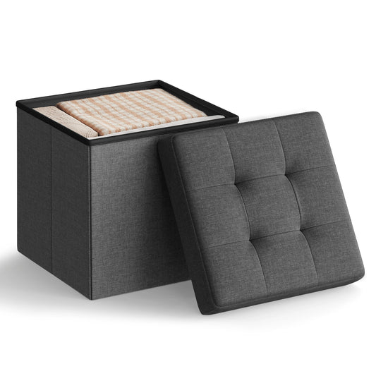 Songmics Mazie Collection Folding Storage Ottoman Bench