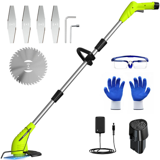 Aokia Cordless Electric Lawn Mower Telescopic Handle
