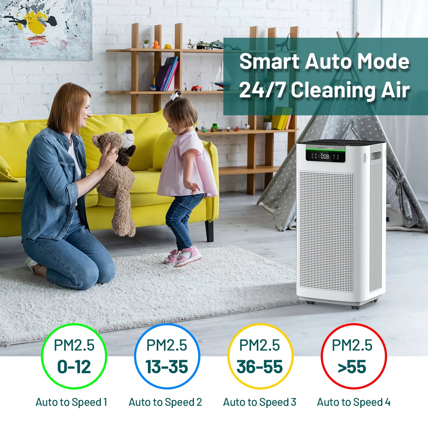 Jafanda Smart HEPA Air Purifier With Activated Carbon