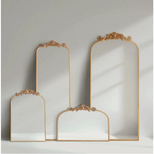 24" x 34" Traditional Arched Decorative Mirror for Home, Living Room, Hallway
