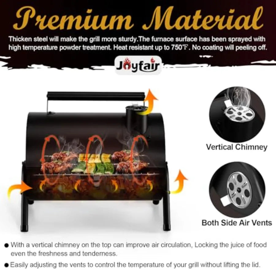 Hign Concerned Portable DoubleSided Tabletop Charcoal Grill
