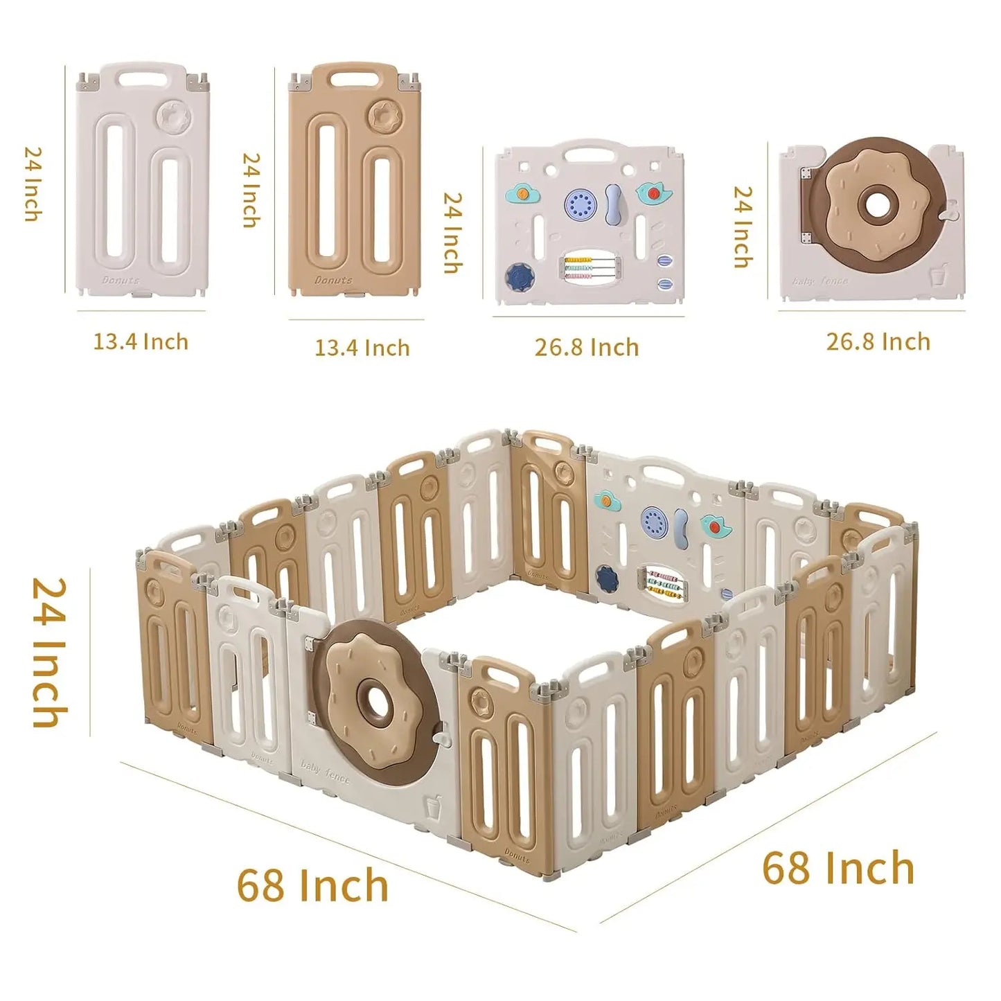 SHXIH Foldable Playpen for Babies and Toddlers