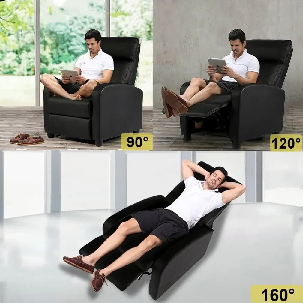 XMSJH Modern Recliner Wingback Accent Chair For Living