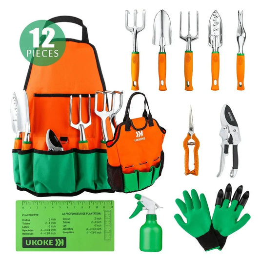 Hign Concerned Aluminum Garden Tool Set Apron With Pocket