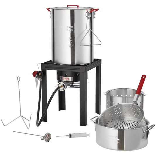 SucceBuy Propane Turkey Fryer Burner Complete Kit Outdoor