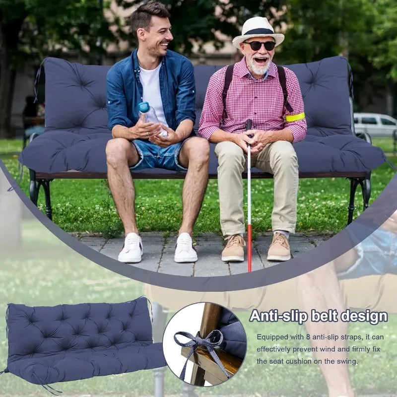 Hign Concerned Outdoor Waterproof Porch Swing Cushion Set
