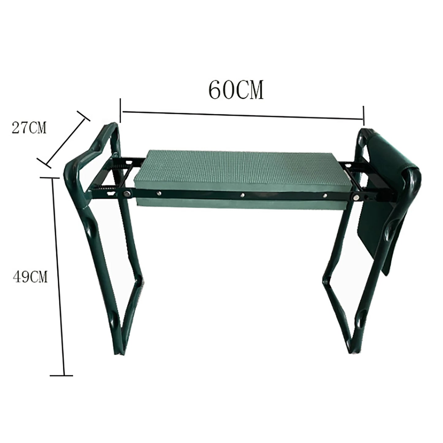 Hign Concerned Folding Garden Kneeler Bench With Tool Bag