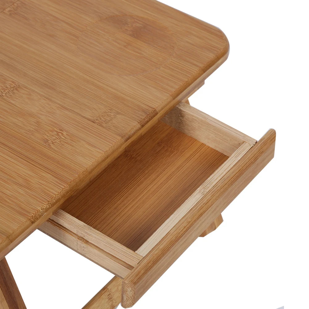 Adjustable Bamboo Laptop Bed Desk Portable Book Reading Tray Stand Dormitory Shelf