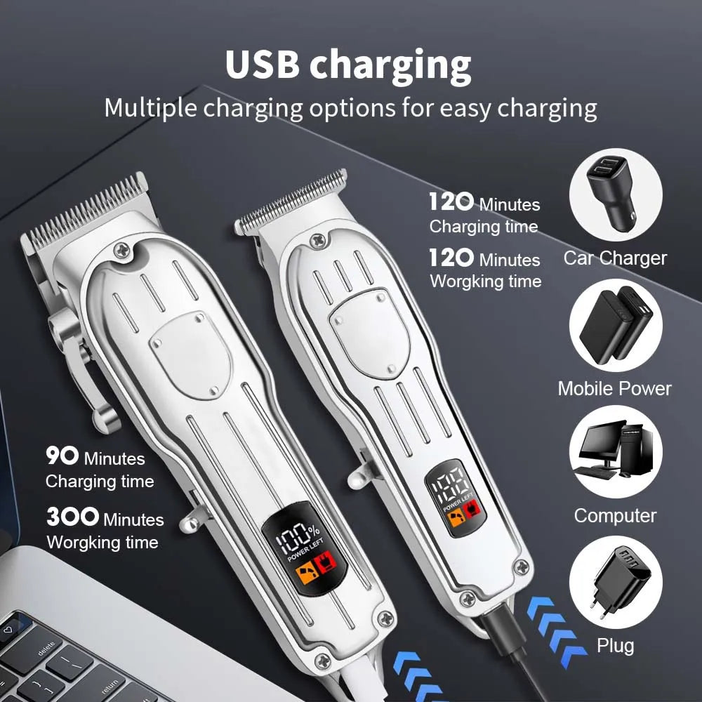 Shuyu Professional Cordless Hair Clipper And Shaver Kit