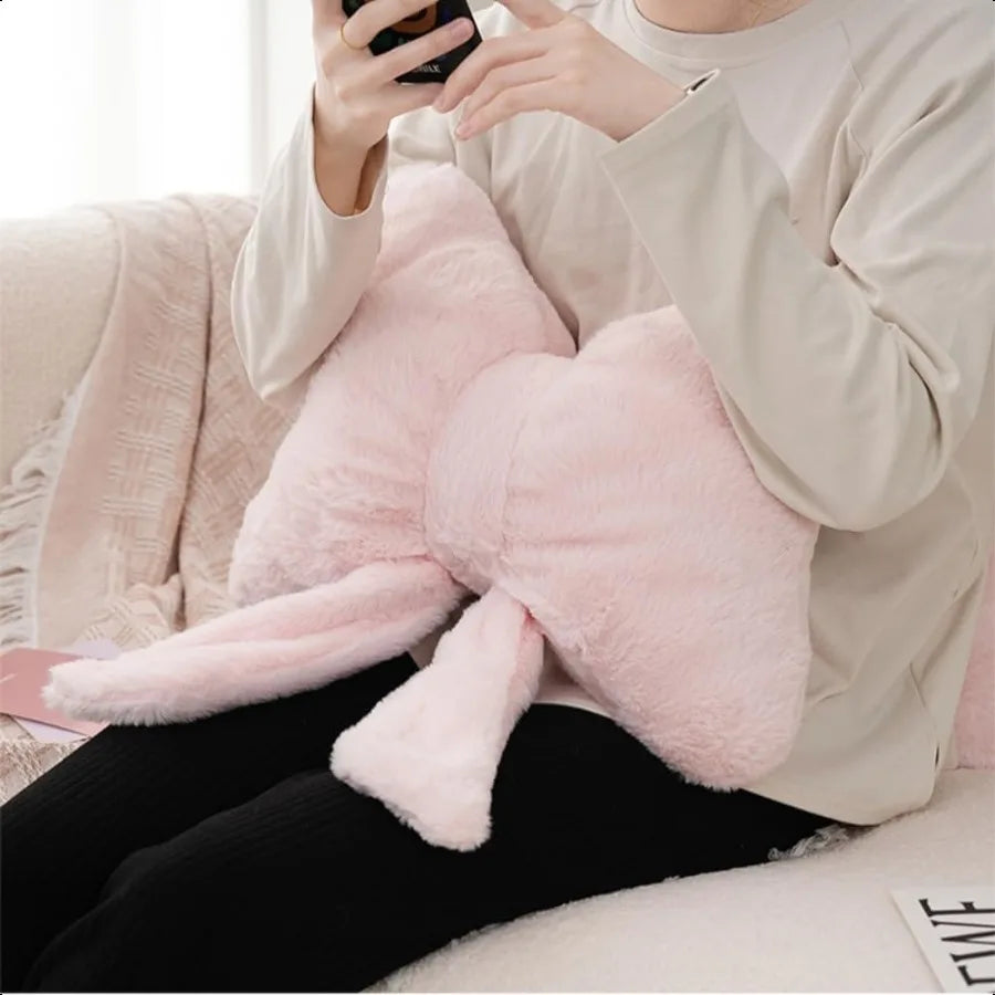 Guangdong Plush Bow Pillow Cute Aesthetic Car Sofa Backrest