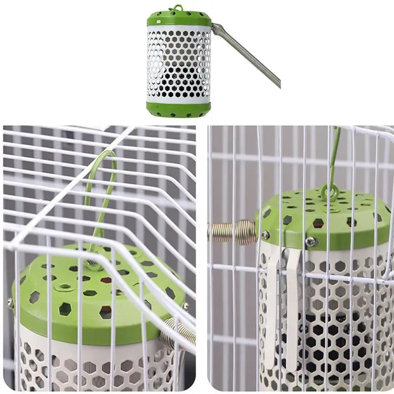 Heat Lamp Protector Cage Anti-Scald Heating Lamp Holder Cage Accessories Bird Supplies Mesh Cage For Parakeets Chickens Parrots