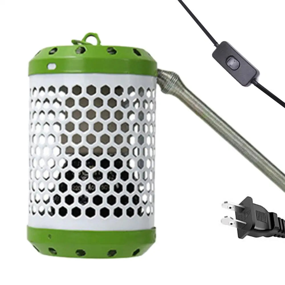 Heat Lamp Protector Cage Anti-Scald Heating Lamp Holder Cage Accessories Bird Supplies Mesh Cage For Parakeets Chickens Parrots