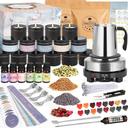Candle Making Kit With Wax Melter DIY Starter Soy Candle Making Kit For Adults